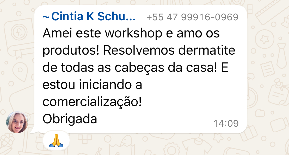 Depoimento de cura e transformação de aluna